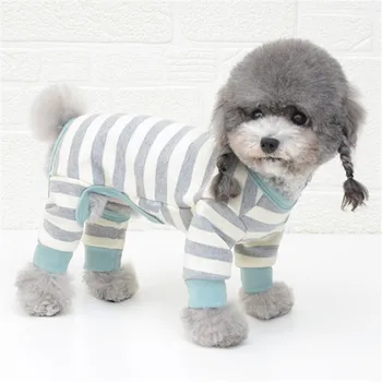 

Cotton Dog Pajamas Jumpsuit Autumn Winter Dog Clothes Overalls Pet Outfit Small Dog Costume Puppy Clothing Dog Shirt Pyjama