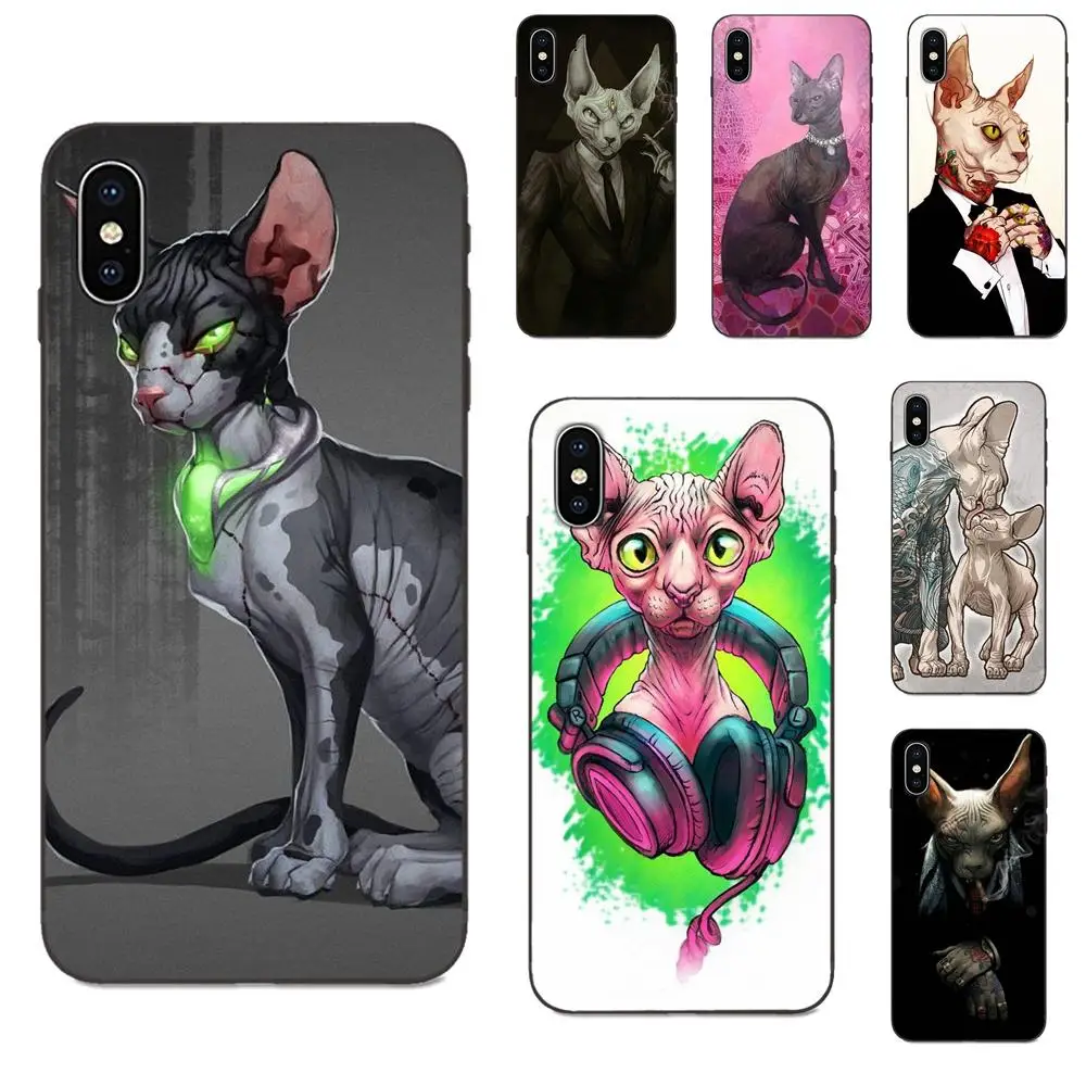 

Tattoo Sphinx Cat Soft TPU Capa Coque For Huawei Honor 5A 6A 6C 7A 7C 7X 8 8A 8C 8X 9 9X 10 10i 20 Lite Pro