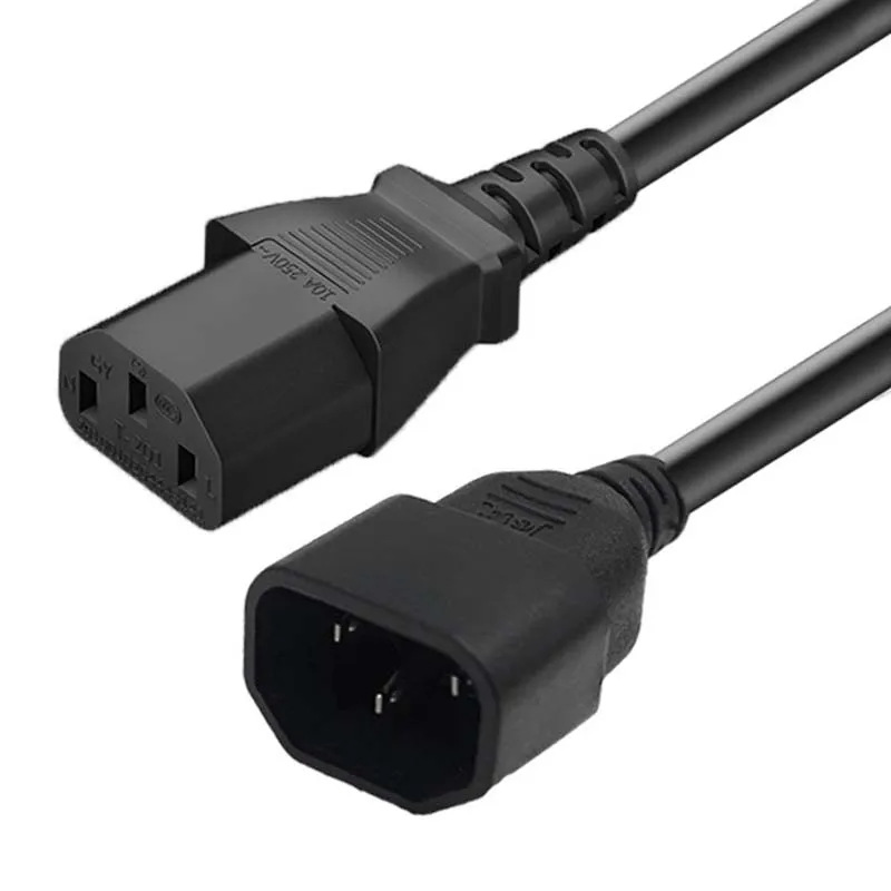 Шнур питания с разъемом IEC320 C13 Мама на папа C14 UPS PDU удлинитель для настольного