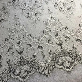 

New French Eyelash Lace Fabric Diy Exquisite Lace Embroidery Clothes Wedding Dress Accessories RS806