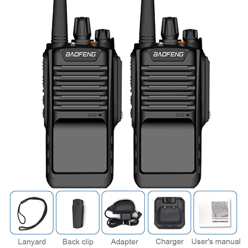 1/2/3 шт. BAOFENG BF-9700 8 Вт 2800 мА/ч, мощный влагонепроницаемые Walkie Talkie морской rádio Comunicador радиочастотный трансивер cb радио - Цвет: 2PCS