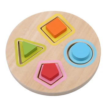 

Baby Toys Building Colorful Block Set Chopping Blocks Early Education Wooden Toy For Children Gifts Geometric Blocks