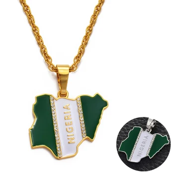 Nigeria Flag Necklace