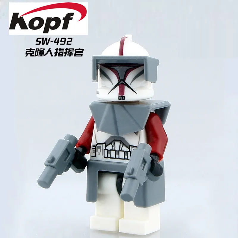 Одиночная The Force Awakens Trooper Space 7 командор Фокс Рекс строительные блоки Коллекция игрушек для детей PG8002 - Цвет: PG621 Without Box