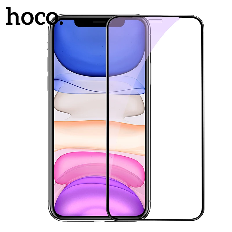 HOCO закаленное стекло для iPhone 11 Pro Max на iPhone X XS Max защита экрана 3D Защитное стекло для iPhone XR 11Pro