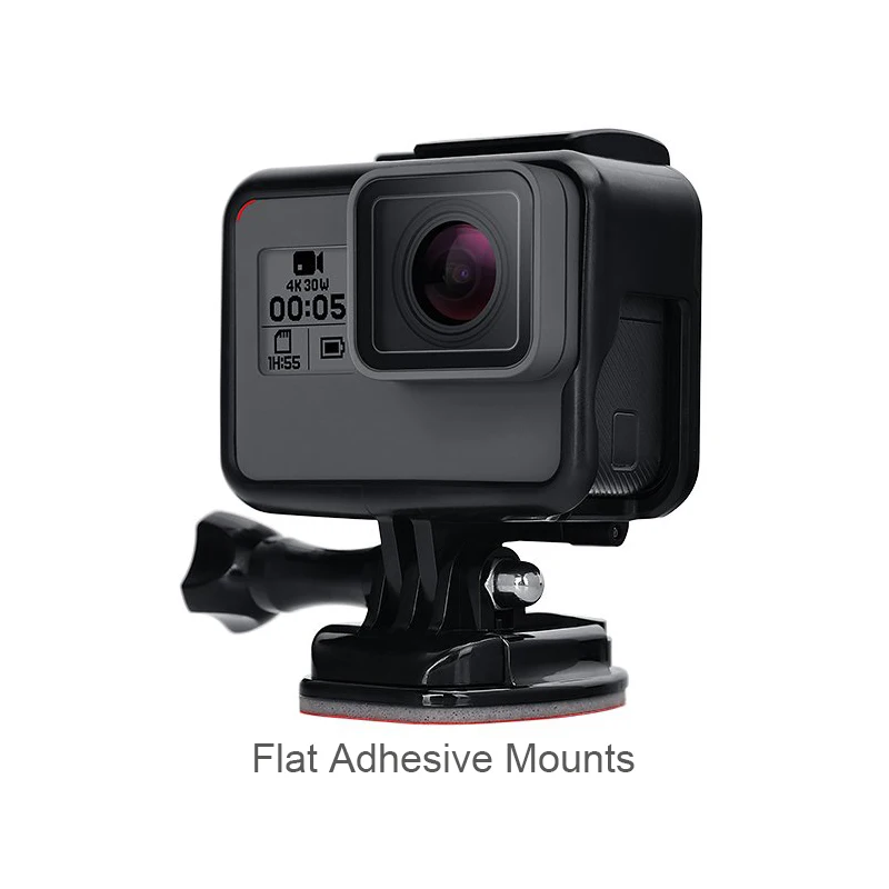 Набор Плоских изогнутых наклеек 3M для крепления экшн камеры GoPro Hero 9 8 7 6 5 4 3 + Xiaoyi Yi