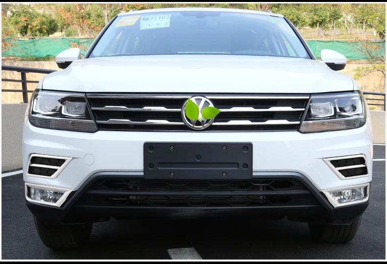 Для Volkswagen tiguan L(2nd Gen) Автомобильный передний противотуманный светильник, декоративный ABS хром, внешние аксессуары
