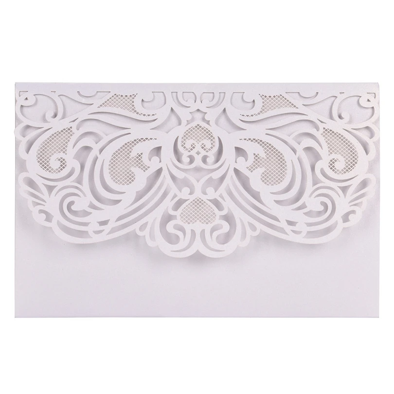 European Openwork Wedding Invitation Creative Birthday Card Invitation 10pcs thanks birthday Stereo - 4000028785709