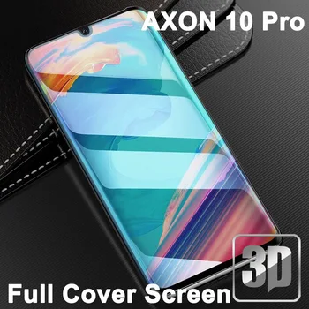 Перейти на Алиэкспресс и купить 9H 3D закаленное стекло для AXON10Pro ЖК-изогнутая полная защитная пленка для экрана для Zte AXON 10 Pro A2020pro 5G защитная пленка