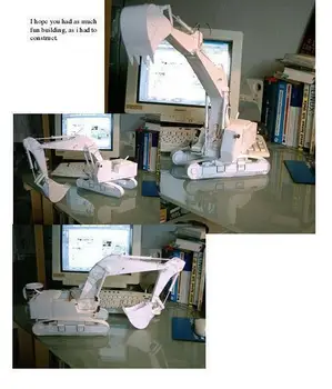 

Engineering Excavator Car White Model Engineer Construction Vehicle DIY Handmade 3D Paper Model Children Adult Educational Toys