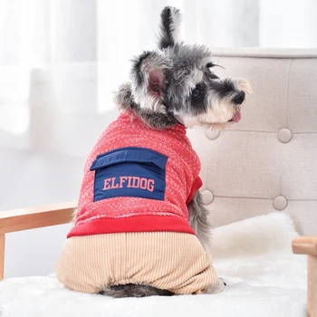 

High Neck Winter Dog Fur Coat Jacket For Small Dogs Snow Windproof Pet Jumpsuit For Medium Size Animal Puppies Chihuahua Yorkie