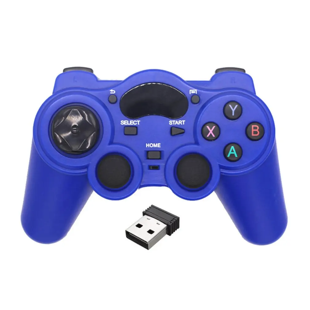 blue with usb otg Смартфон с беспроводной ручкой геймпад для Android телефона/ПК компьютера/PS3/tv Box джойстик 2,4G игровой джойстик Удаленная панель - Цвет: blue with usb otg