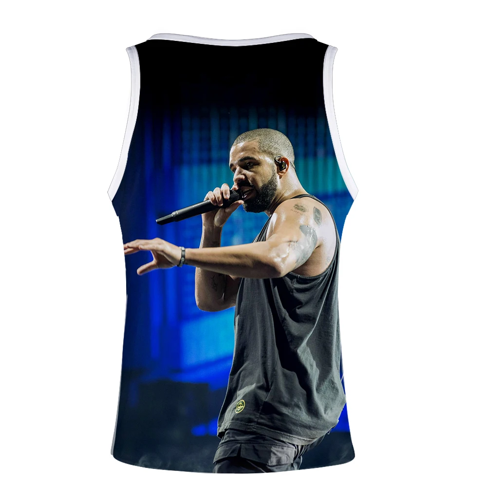 Новинка,, топы с 3D принтом DRAKE, женские, мужские, летние, крутые, без рукавов, жилет,,, Повседневная Уличная одежда