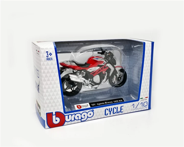 Bburago 1/18 1:18 Масштаб Triumph MV Agusta KTM Ducati литой мотоцикл дисплей Модель Детская игрушка для мальчиков