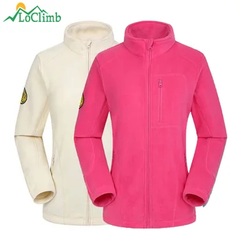 

LoClimb Women's Outdoor Hiking Jacket Women Warm Polar Fleece Jacket Camping/Climbing Coats Travel/Trekking/Ski Jackets AW221