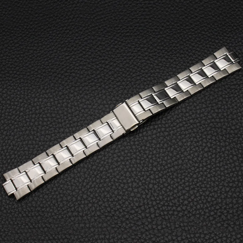 Watch Accessories (Band) Stainless Steel Watch Band Watch Strap MEN'S Watch with Boud Edage Belt Watch Bracelet Protruding Openi Watch Accessories (Band) Stainless Steel Watch Band Watch Strap MEN'S Watch with Boud Edage Belt Watch Bracelet Protruding Openi