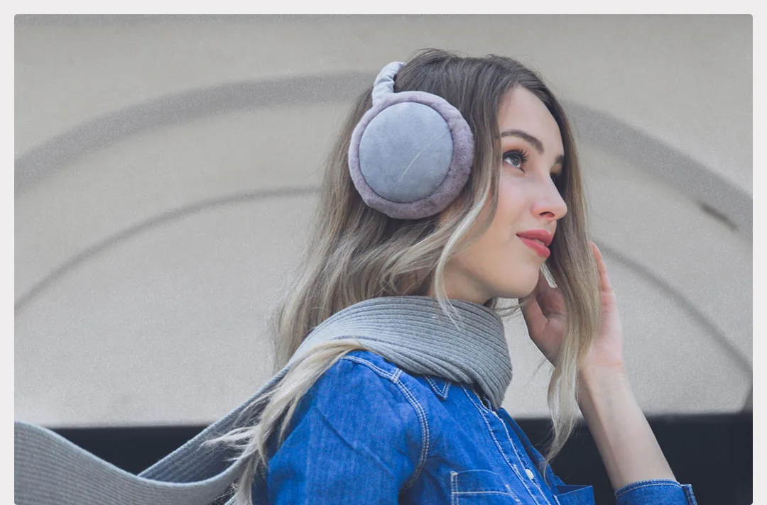 Xiaomi Youpin FO, складные зимние наушники, мягкие Меховые наушники, модные, унисекс, Зимняя повязка на голову, утепленные, плюшевые, регулируемые