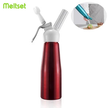 

500ml Professional Cream Whipper Aluminum Ice Cream Foamer Gun With 3 Nozzles Butter Dispenser for Whipped Cream Sprayer