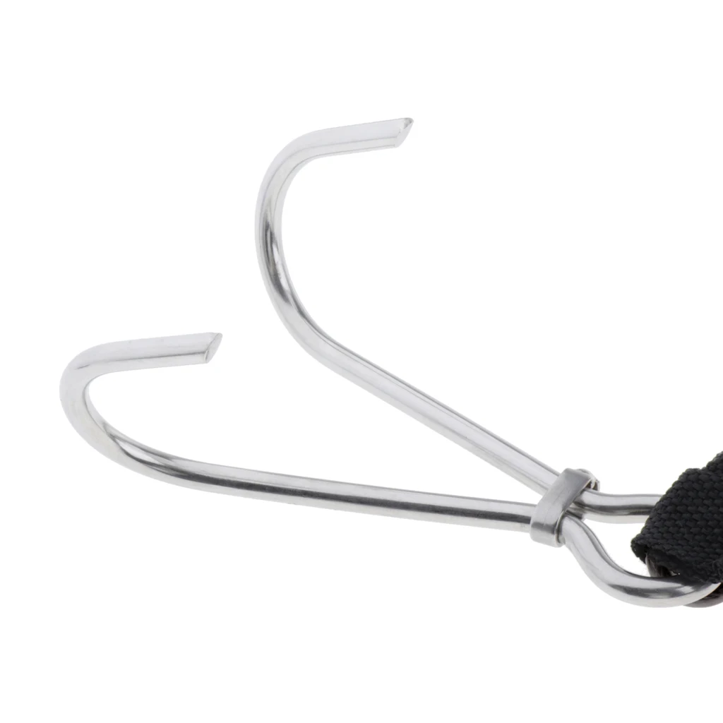 Durable Diving Reef Hook Coil Lanyard Cave Dive Snorkeling Clip Safety Gear Safety Accessories Equipment