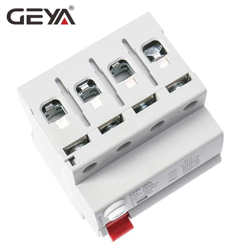 Бесплатная доставка выключатель тока утечки GEYA Din Rail Earth постоянный ток RCCB RCD 4P 63a 30