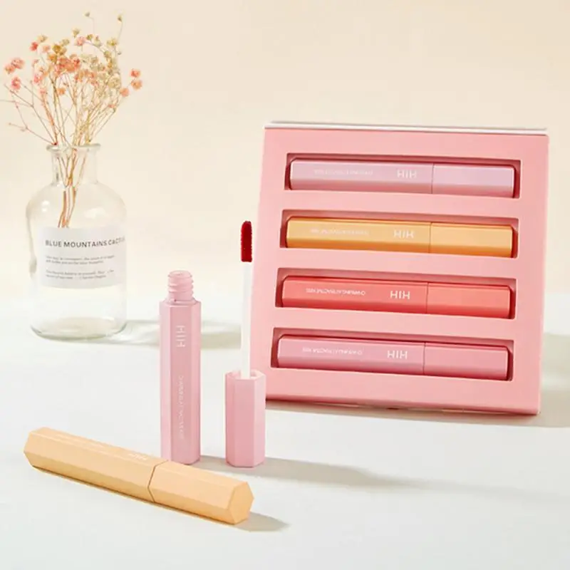 HIH 4 Pcs/Set lip gloss set matte lipgloss liquid lipstick Long lasting lipstick set lip tint lipgloss maquillaje makeup TSLM1 HIH 4 Pcs/Set lip gloss set matte lipgloss liquid lipstick Long lasting lipstick set lip tint lipgloss maquillaje makeup TSLM1
