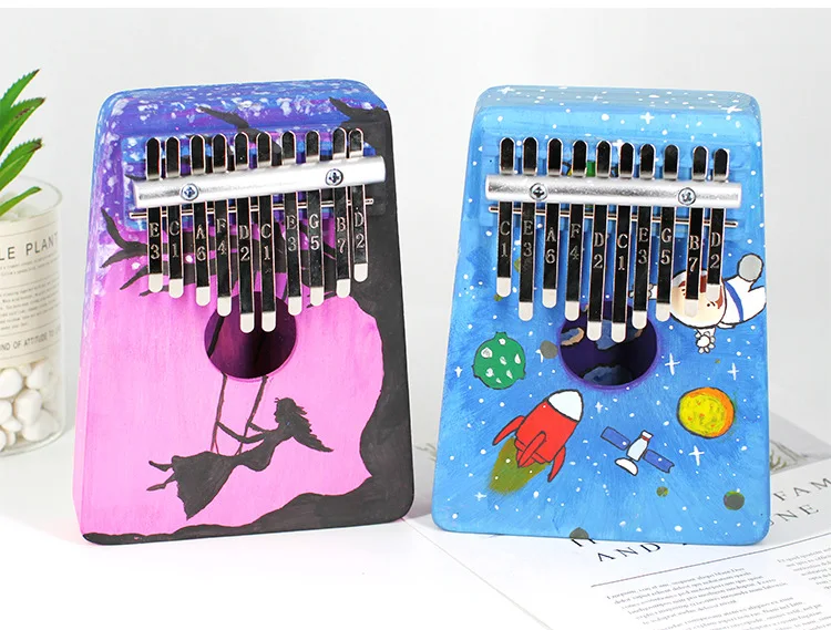 Ручная роспись пустой DIY «пианино для больших пальцев» художественная живопись детский Дошкольный ручной материал музыкальный материал