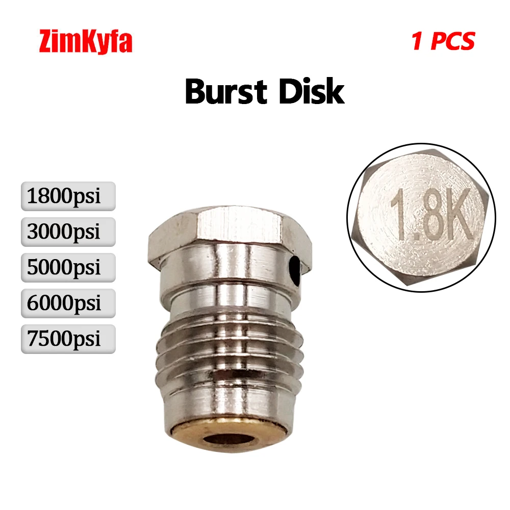 Disks Burst Compressed-Air-Co2-Tank-Regulator-Valve Paintball Pcp 3k for 1pcs 6k 5k