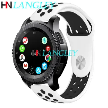 

For Samsung Galaxy Watch 46mm Bands 22mm Silicone Replacement wirst Strap for Gear S3 Frontier Classic band 20mm S2 Bracelet