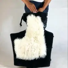Winter E-bike Knee Pads Sheep Fur Wool Motorcycle Warm Leg Guards Wind And Cold Water Buildup Thickening Long
