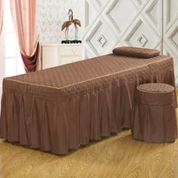 Drap de lit en coton gaufré pour table de massage, couverture générale haut de gamme, doux pour la peau, salon, spa, document pur, beauté, quatre saisons 2