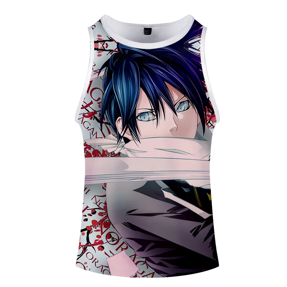 Noragami мультяшный жилет унисекс Топ уличный стиль Мода Лето Без Рукавов бег принт Новинка Топ Роскошный Harajuku Hokage
