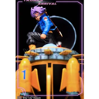 

55CM Anime Dragon Ball Trunks Time Machine Aircraft Spaceship GK Statue RESIN Action Figure Collection Model Toy M3550