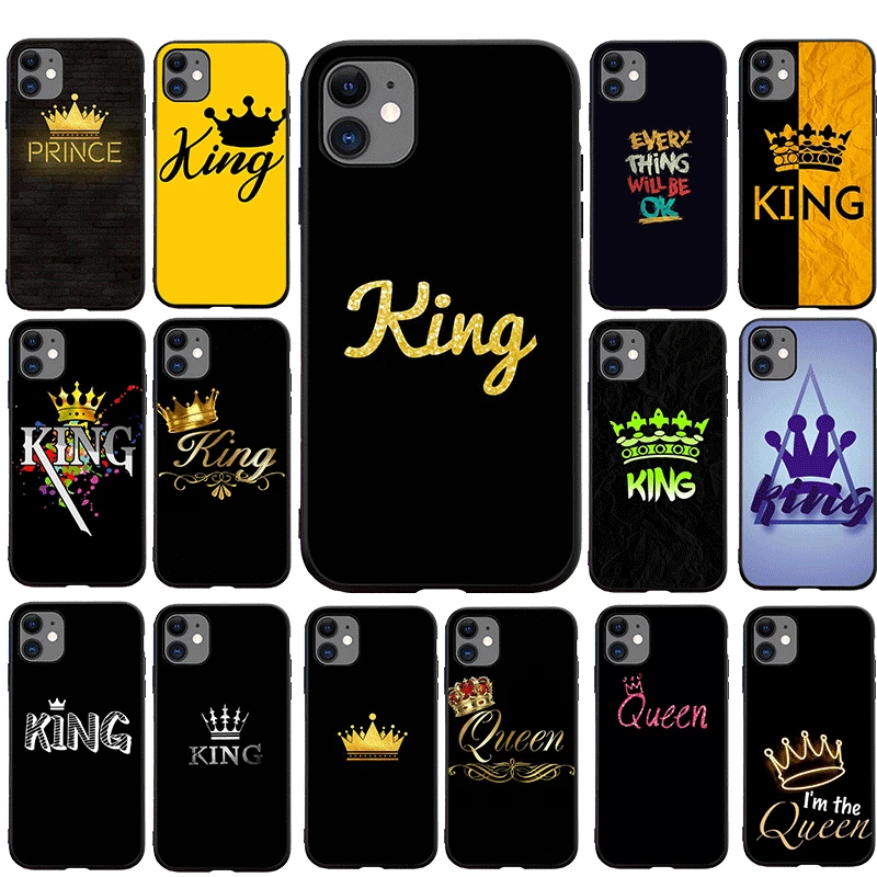 King Mobile Phone Case TPU for iPhone SE 2020 11 Pro X XR XS Max 7 8 6 6s Plus 5 5s Cover | Мобильные телефоны и