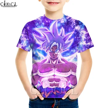 

CLOOCL 2020 New Summer Harajuku Japan Dragon Ball Z Ultra Instinct Goku T Shirts Kids Cartoon 3D Print T-shirt