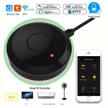 

smart home wifi IR remote control Voice Control Air conditioner TV box via Alexa Google IFTTT Wifi universal IR controller