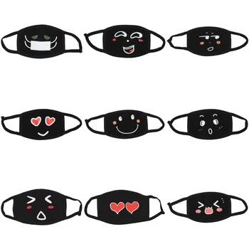 

9 pcs Anime Cotton Cartoon Face Mask Dustproof Mouth Mask Reusable Anti PM2.5 Pollution Dustproof Unisex Mask Can Choose Colors