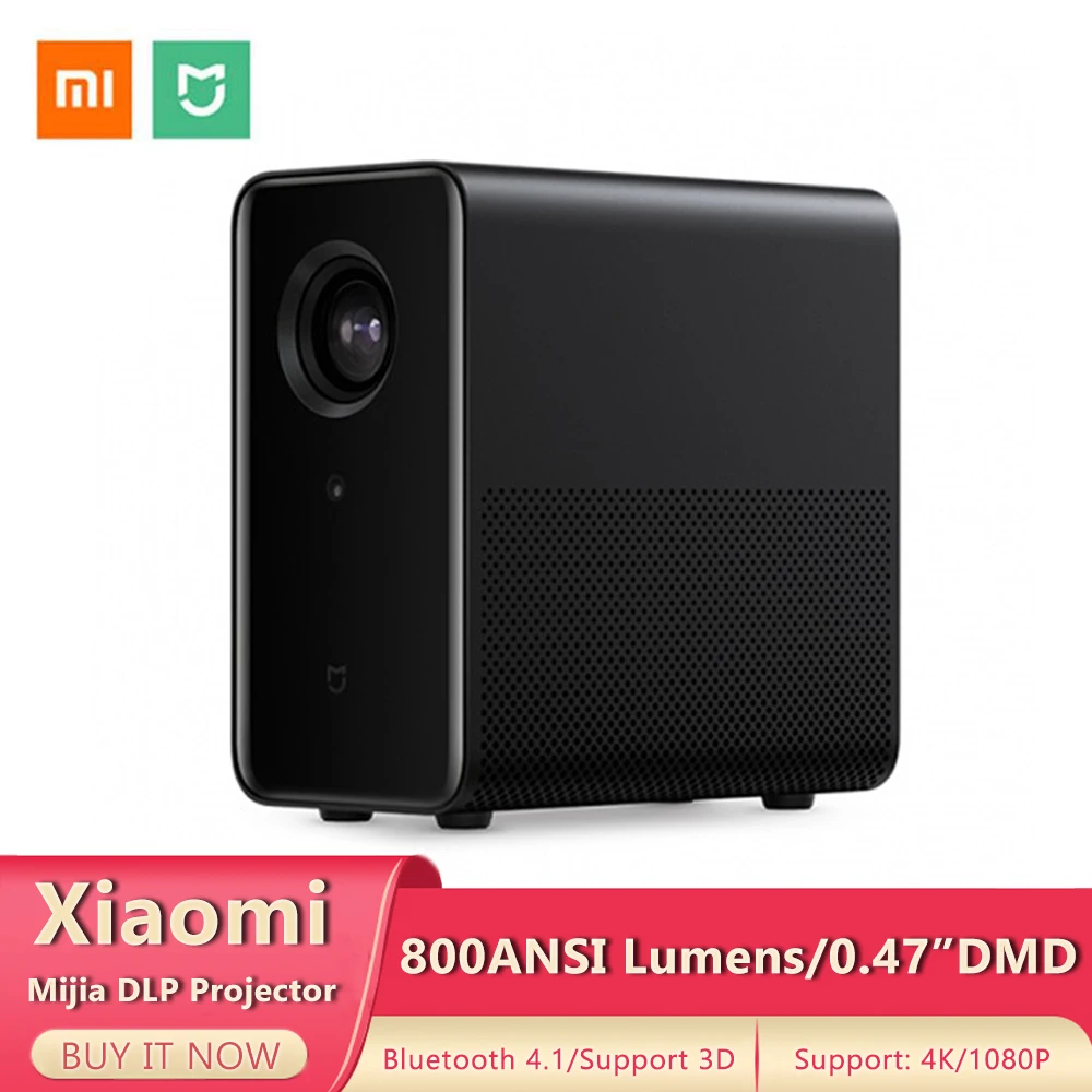 Xiaomi Mijia DLP проектор ТВ Android ЦП T968 1080 Full HD 4K Wifi 2 4G/5 ГГц беспроводное подключение Bluetooth
