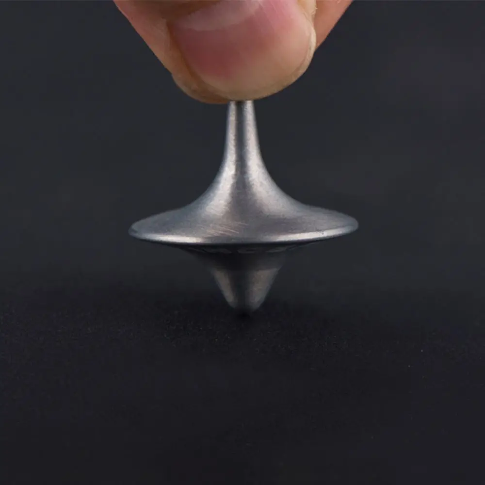 Metal Gyro Great Accurate Silver Spinning Top Hot Movie Totem Print Spinning Top apda7a08 7