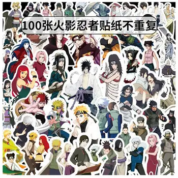 

100Pcs/Lot Sticker Japan Anime Naruto stickers Cartoon For Snowboard Laptop Luggage Fridge Car- Styling Vinyl Decal Stickers