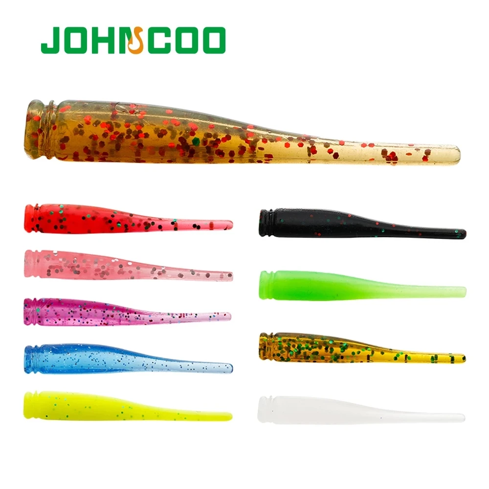 

JOHNCOO TPE Soft Bait Floating Lures 20pcs 43mm 0.5g Trout Lure Soft Lure Wobblers Swimbait Light Rock Fishing UL Fishing Wrom