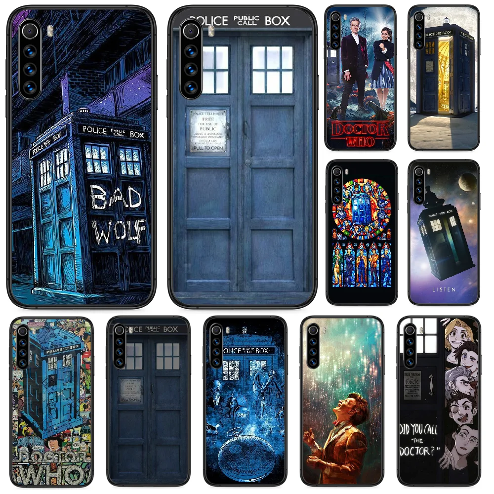 Чехол для телефона Tardis Doctor Who van gogh Xiaomi Redmi Note 4A 4X 5 6 6A 7 7A 8 8A 4 5A 8T Plus Pro black hoesjes tpu funda |