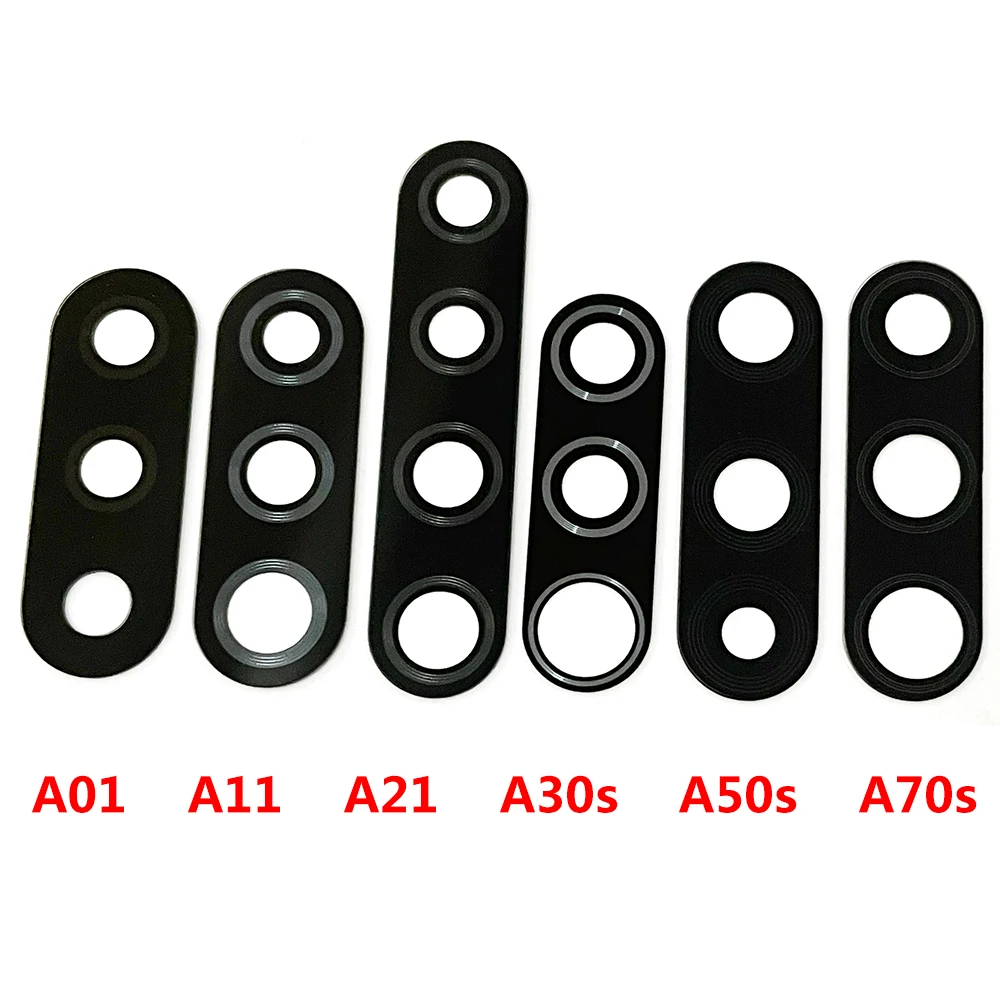새로운 후면 카메라 렌즈 유리 렌즈 백 카메라 유리 교체 삼성 A01 A11 A21 A31 A41 A51 A71 A10S A20S A30S A50S A70S