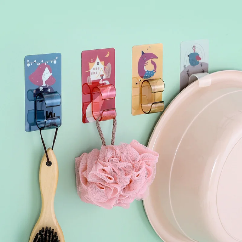 Мультяшная стойка для раковины без следов настенная подвесная в ванную комнату