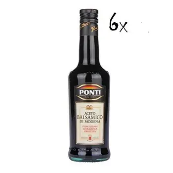 

6x Ponti Vinagre BalsÃ¡mico Italiano. 6% Vol. 500ml.