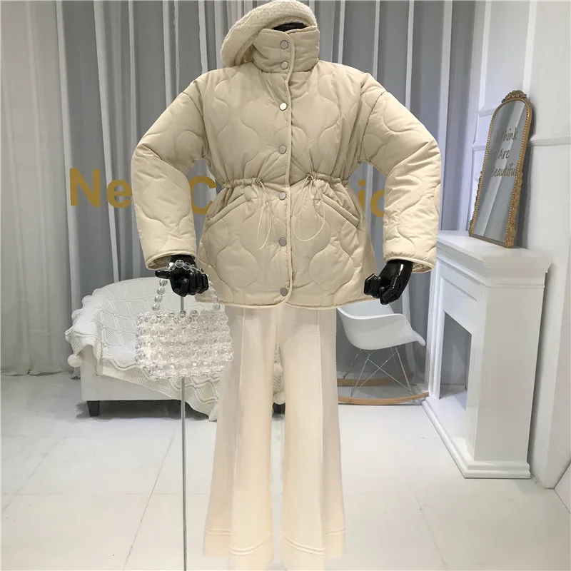 Женские зимние модные куртки Normcore/минималистичные корейские Abrigos Mujer Invierno Темно-Синяя Женская одежда
