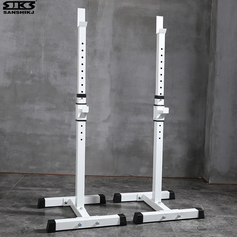 8 Gears Height Adjustable Squatting Frame Household Multi-function Detachable Barbell Rack | Спорт и развлечения