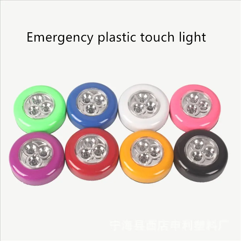 1 Pc LED Night Light Closet Cabinet Light Touch Sensor Light Kitchen Bedroom Cupboard Wireless Magnetic Corridor Stair Lamps