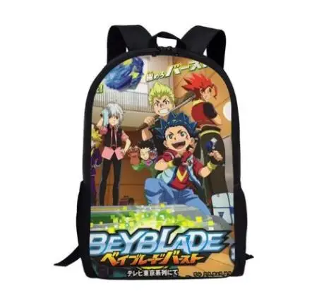 Горячая Beyblade Burst игра 3 шт. набор печатных Человек Большой Рюкзак Ортопедические школьные сумки Beyblade Burst игра школьная сумка подарки - Цвет: Picture color