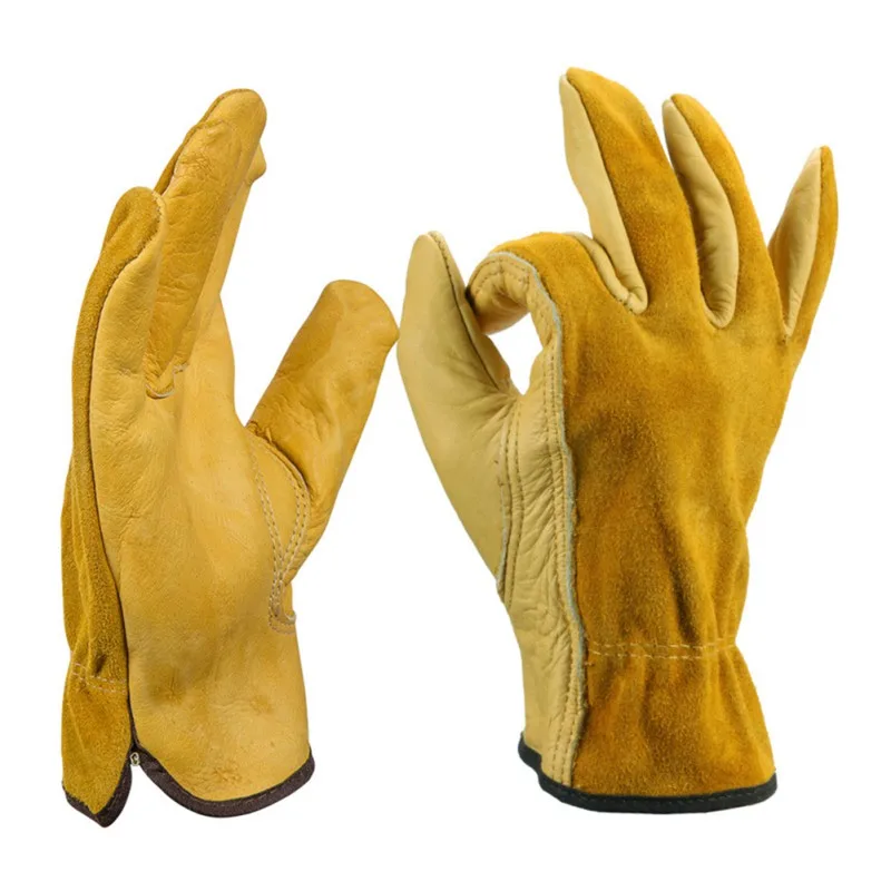 1 пара анти-розовый шип садовые перчатки искусственная кожа длинные обрезные перчатки дышащие защитные износостойкие перчатки