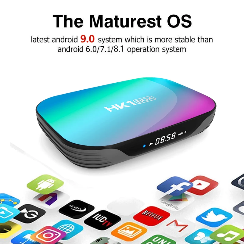 HK1 BOX Android 9.0 TV BOX 4GB 64GB 128GB Amlogic S905X3 2.4G&5G Wifi 1000M BT 8K 4K Smart Box Media Player Set Top Box PK X96 HK1 BOX Android 9.0 TV BOX 4GB 64GB 128GB Amlogic S905X3 2.4G&5G Wifi 1000M BT 8K 4K Smart Box Media Player Set Top Box PK X96